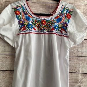 Mexican embroidered blouse